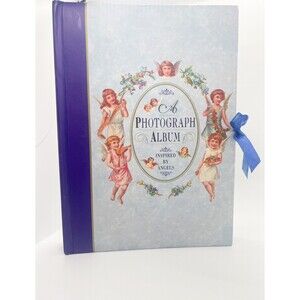 Vintage Photo Album Angels Victorian Pictures Hardback Frame 11 Pages Whimsical